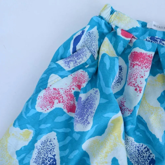 Vintage UMI Collections by Anne Crimmins  Teal Blouse & Midi Skirt Set Size 4 - Picture 15 of 15